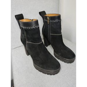 See By Chloe Claudia Black Suede Boots